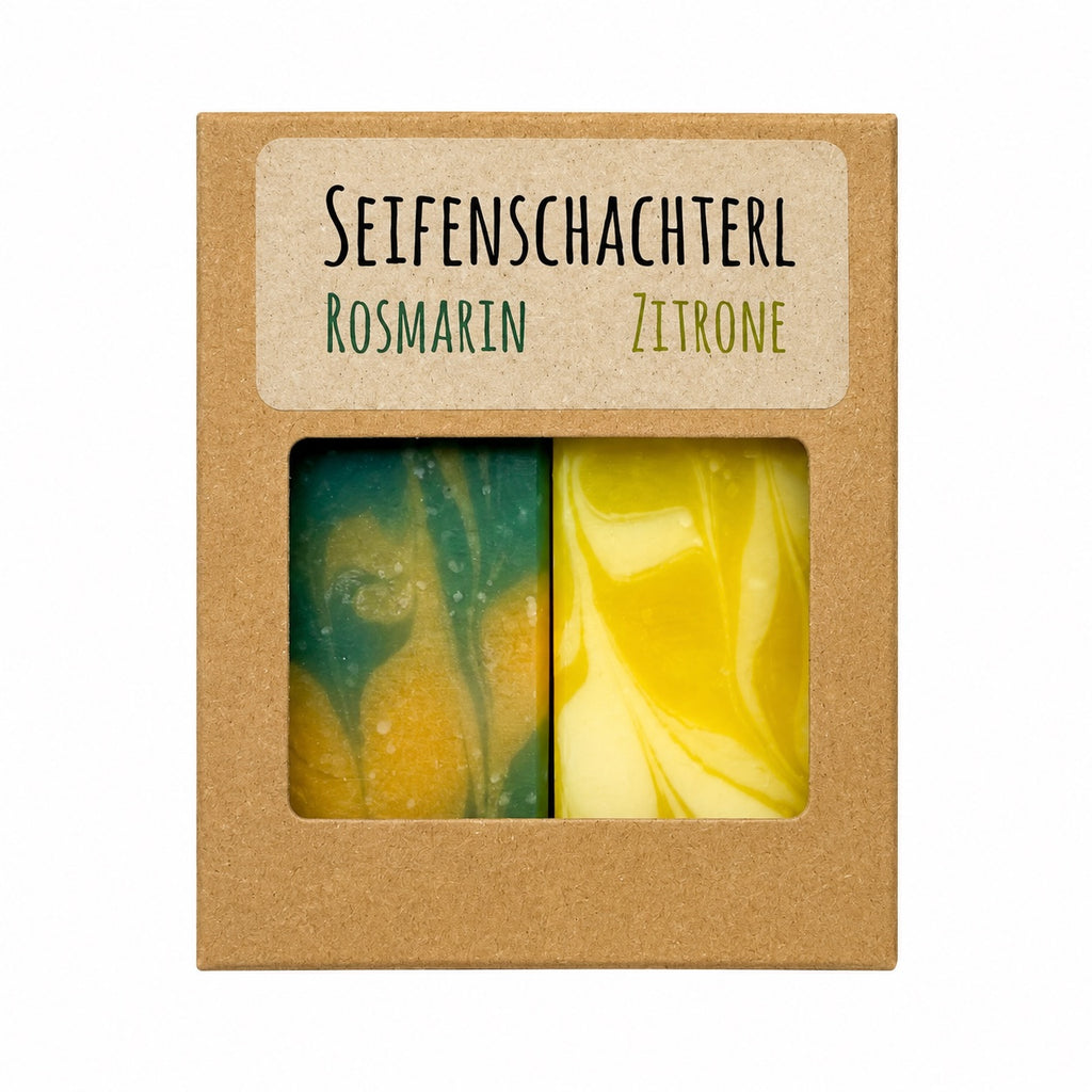 Seifenschachterl  2x50g Naturseife in der Geschenkbox