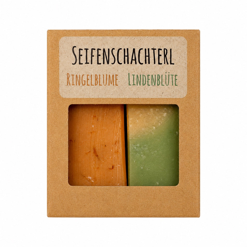 Seifenschachterl  2x50g Naturseife in der Geschenkbox