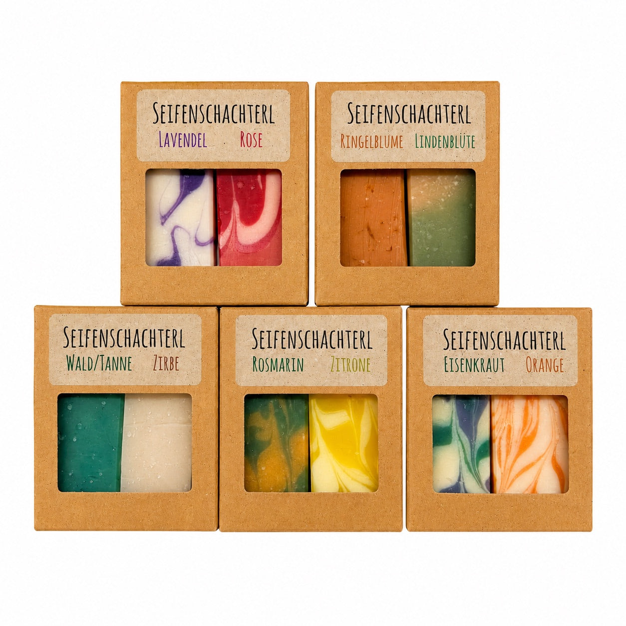 Seifenschachterl  2x50g Naturseife in der Geschenkbox
